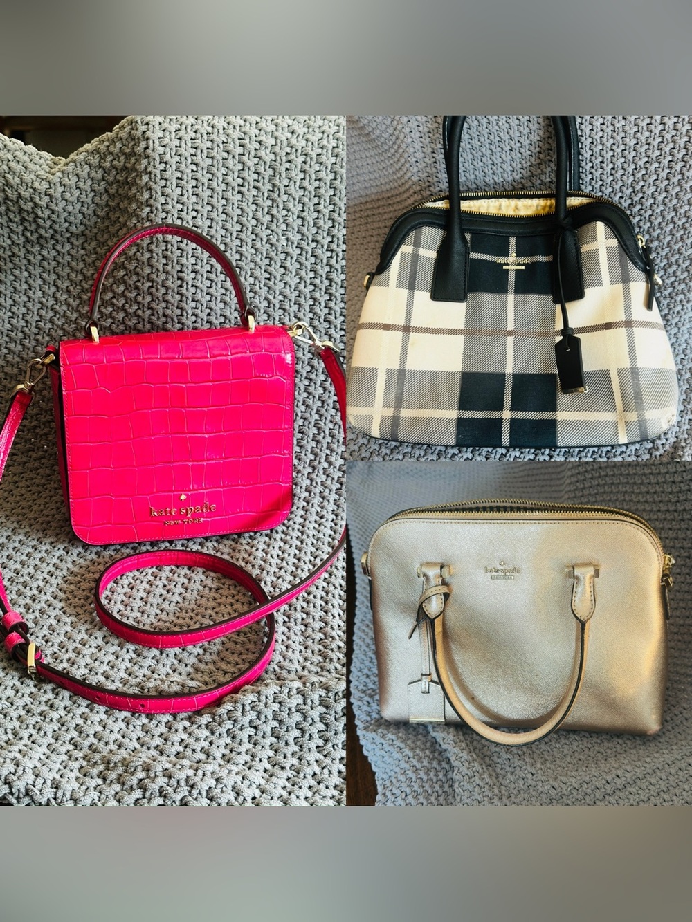 Kate Spade Purse Lot – 3 Authentic Handbags